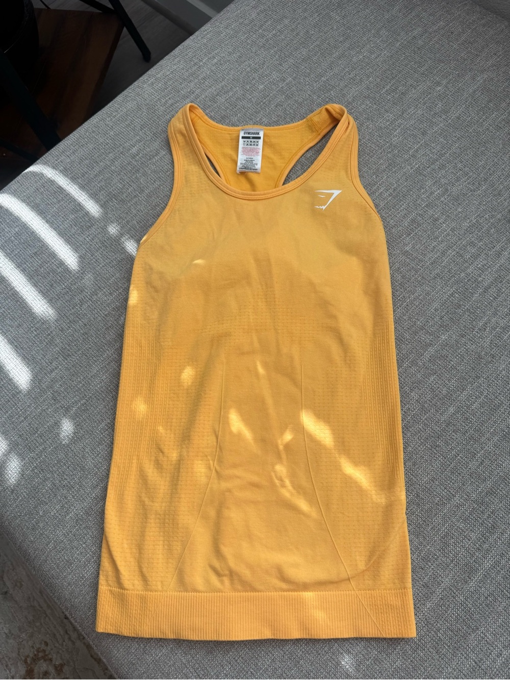 Gymshark Mustard Yellow Seamless Racerback Tank